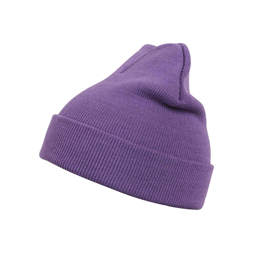 MSTRDS - Beanie Basic Flap purple one size Bonnet - Violet